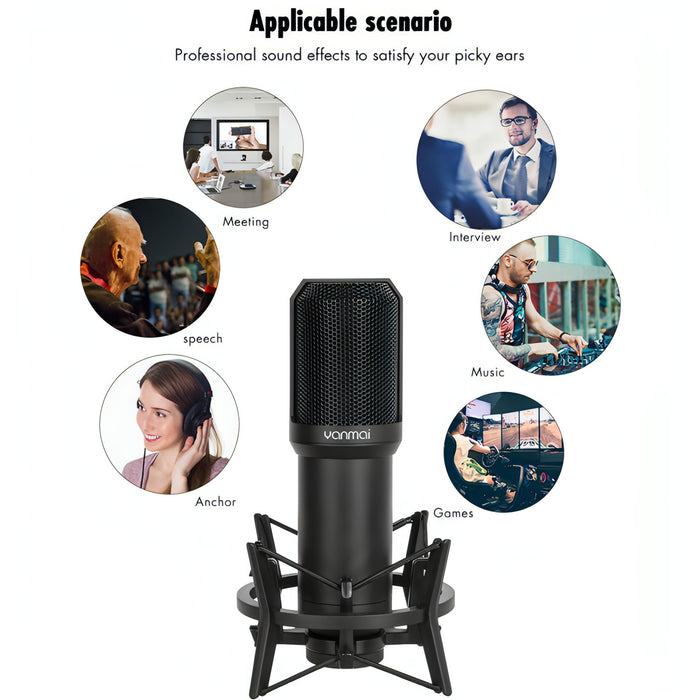 Yanmai Q10 3.5mm Recording Microphone Kit SJMUSICGROUP