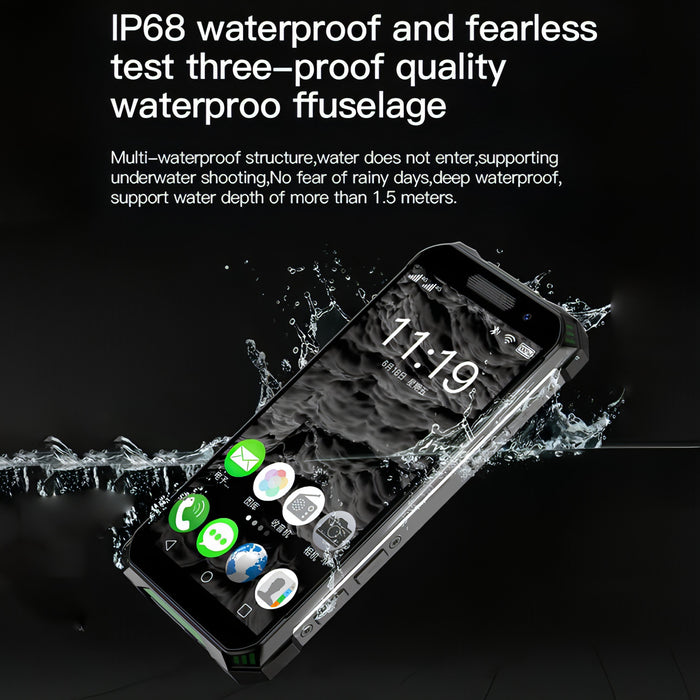 IP68 Waterproof Dustproof Shockproof, Face Identification, 3.5 inch Android 10.0 MTK6762 Octa Core up to 2.0GHz, Dual SIM, PTT Walkie Talkie, OTG, NFC, Network: 4G SJMUSICGROUP