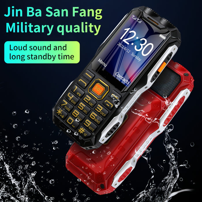 Waterproof Shockproof Dustproof, 16800mAh Battery, 2.4 inch, 21 Keys, Bluetooth, LED Flashlight, FM, SOS, Dual SIM, Network: 2G SJMUSICGROUP