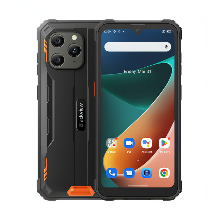 IP68/IP69K/MIL-STD-810H, Face Unlock, 6580mAh Battery, 6.1 inch Android 12 MTK6765 Helio P35 Octa Core up to 2.3GHz, Network: 4G, OTG, NFC, Dual SIM SJMUSICGROUP