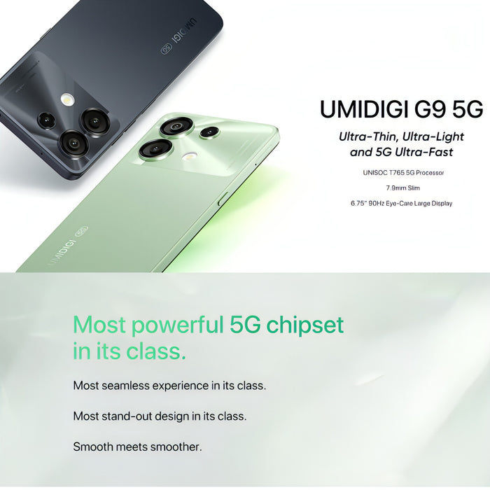 UMIDIGI G9 5G, 6GB+128GB, Side Fingerprint & Face ID Identification, 6.75 inch Android 14 UNISOC T765 Octa Core, Network: 5G SJMUSICGROUP