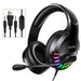 YINDIAO Q2 Head-mounted Wired Gaming Headset with Microphone, Version: Dual 3.5mm + USB SJMUSICGROUP