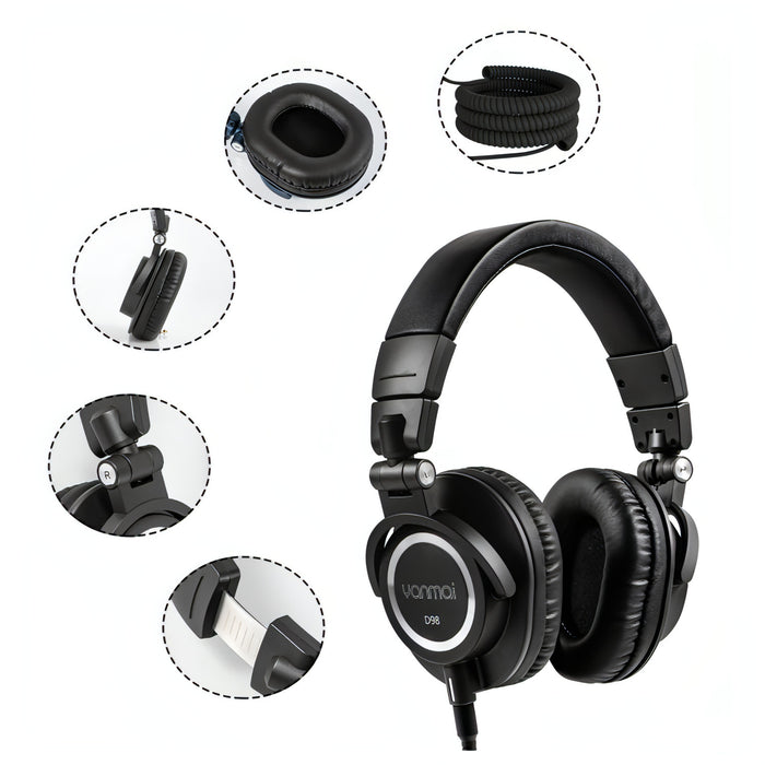 Yanmai D98 Professional Recording Monitor Headphone SJMUSICGROUP