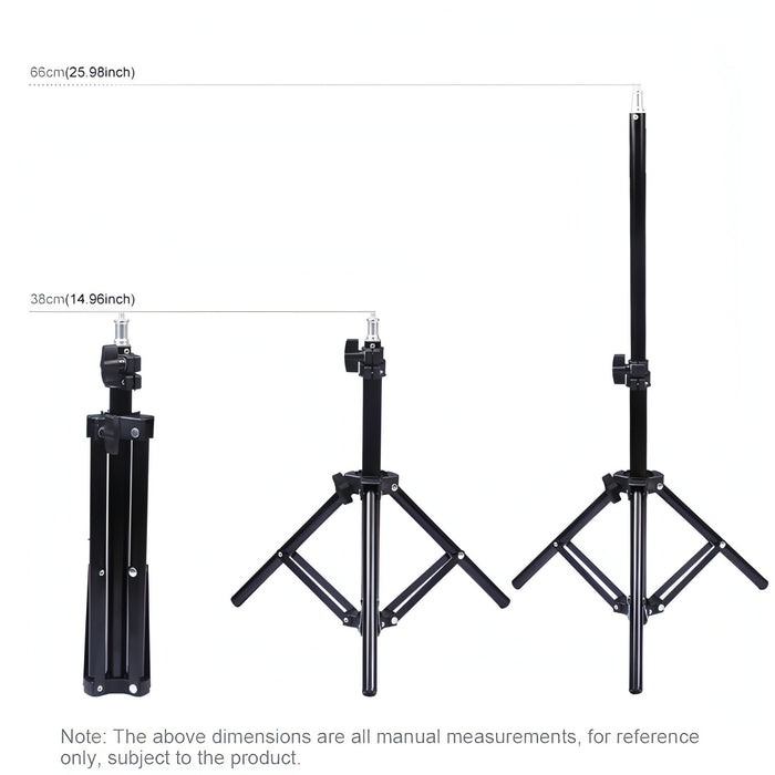 PULUZ 70cm Tripod Mount +  Live Broadcast Dual Phone Bracket + 6.2 inch 16cm LED Ring Vlogging Video Light Kits SJMUSICGROUP