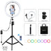 PULUZ 11.8 inch 30cm RGB Light 1.1m Tripod Mount Dimmable LED Ring Vlogging Selfie Photography Video Lights Live Broadcast Kits with Cold Shoe Tripod Ball Head & Phone Clamp SJMUSICGROUP