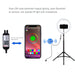 PULUZ 11.8 inch 30cm RGBW Light + 1.65m Mount Curved Surface RGBW Dimmable LED Ring Selfie Vlogging Light  Live Broadcast Kits with Cold Shoe Tripod Adapter & Phone Clamp & Remote Control SJMUSICGROUP