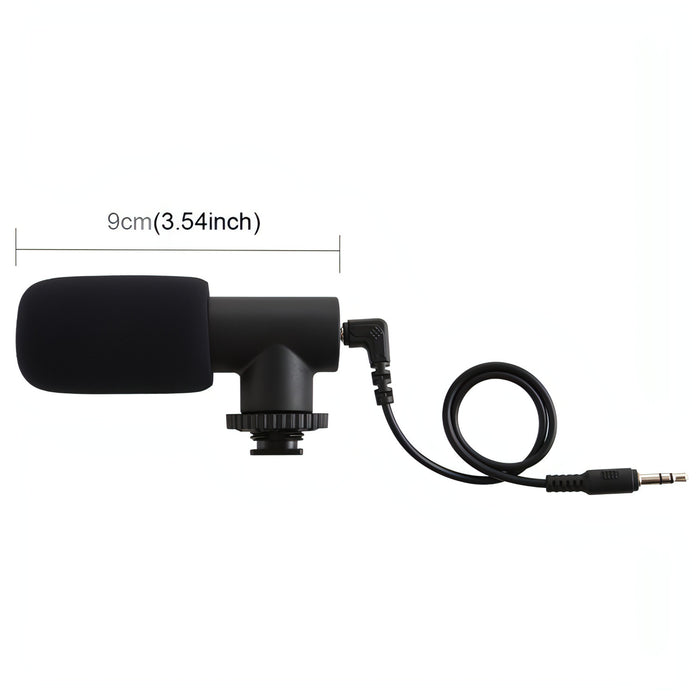 PULUZ 3.5mm Audio Stereo Recording Vlogging Professional Interview Microphone for DSLR & DV Camcorder, Smartphones SJMUSICGROUP