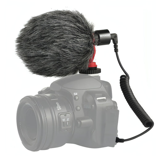 PULUZ Professional Interview Condenser Video Shotgun Microphone with 3.5mm Audio Cable for DSLR & DV Camcorder SJMUSICGROUP