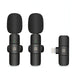 PULUZ Wireless Lavalier Noise Reduction Reverb Microphones for iPhone / iPad, 8-Pin Receiver Dual Microphones SJMUSICGROUP