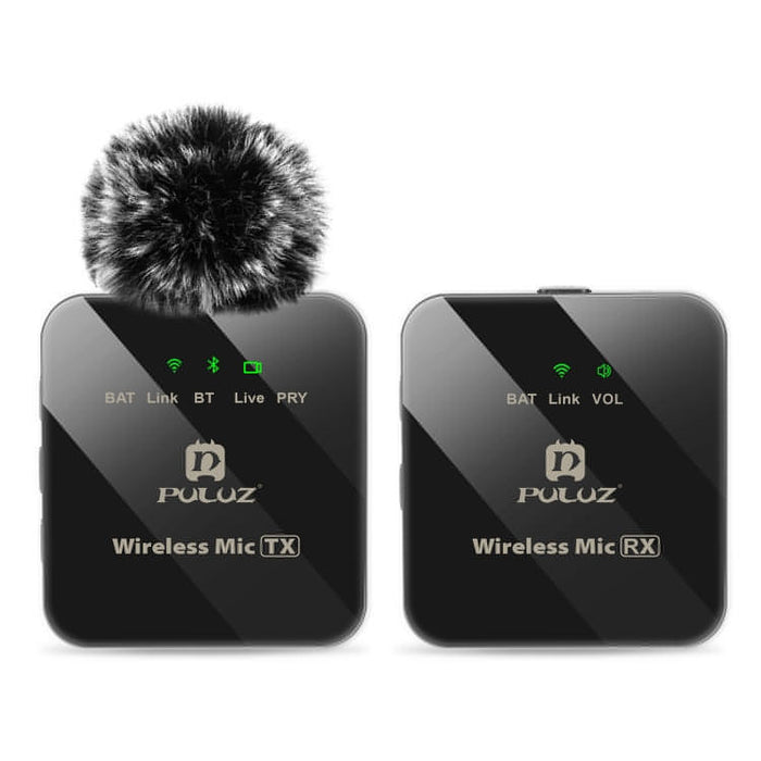 PULUZ 1 TX + 1 RX Wireless Lavalier Microphone SJMUSICGROUP