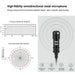 PULUZ 1.5m 3.5mm Jack Lavalier Wired Condenser Recording Microphone SJMUSICGROUP