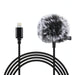 PULUZ 1.5m 8 Pin Jack Lavalier Wired Condenser Recording Microphone SJMUSICGROUP