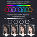 PULUZ 11.8 inch 30cm RGB Dimmable LED Dual Color Temperature LED Curved Diffuse Light Ring Vlogging Selfie Photography Video Lights with  Tripod Ball Head & Phone Clamp & Remote Control SJMUSICGROUP