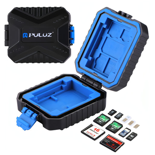 PULUZ 11 in 1 Memory Card Case for 3SIM + 2XQD + 2CF + 2TF + 2SD Card SJMUSICGROUP