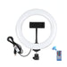 PULUZ 7.9 inch 20cm USB RGB Dimmable LED Dual Color Temperature LED Curved Light Ring Vlogging Selfie Photography Video Lights with Phone Clamp SJMUSICGROUP