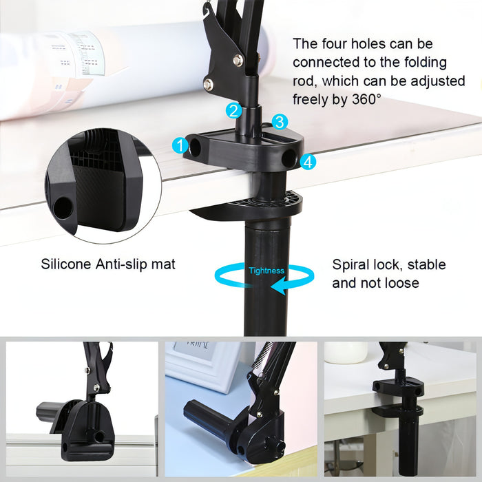 PULUZ  Live Broadcast Desktop Arm Stand Suspension Clamp Holder with Tablet PC Clamp SJMUSICGROUP