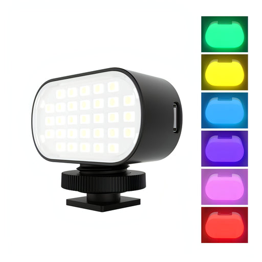 PULUZ Live Broadcast Video LED Light Photography Beauty Selfie Fill Light with Switchable 6 Colors Filters SJMUSICGROUP