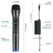 PULUZ 1 To 2 UHF Wireless Dynamic Microphones with LED Display, 3.5mm Transmitter SJMUSICGROUP