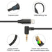 PULUZ 3.5mm TRS Male to 8 Pin Male Live Microphone Audio Adapter Cable for PU3153 / PU3154 SJMUSICGROUP