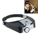 Headband Style 1.5X / 3X / 8.5X / 10X Magnifier with 2 LED Lights SJMUSICGROUP