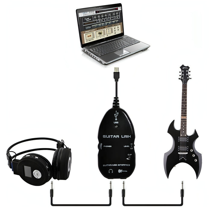 USB Interface Guitar Link Cable PC / MAC Recording SJMUSICGROUP