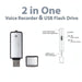 USB Voice Recorder + 8GB USB Flash Disk SJMUSICGROUP