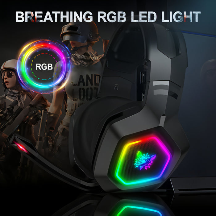 ONIKUMA K10 Computer Games Wired Headset with RGB LED Light SJMUSICGROUP