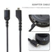 ZS0167 Sound Card Connecting Cable + Adapter Cable for Steelseries Arctis 3 5 7 Headphones SJMUSICGROUP