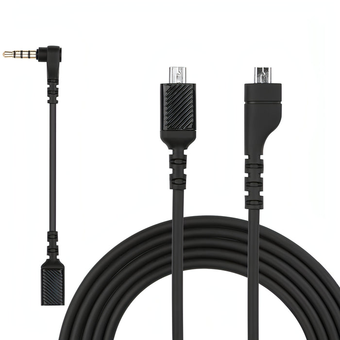 ZS0167 Sound Card Connecting Cable + Adapter Cable for Steelseries Arctis 3 5 7 Headphones SJMUSICGROUP