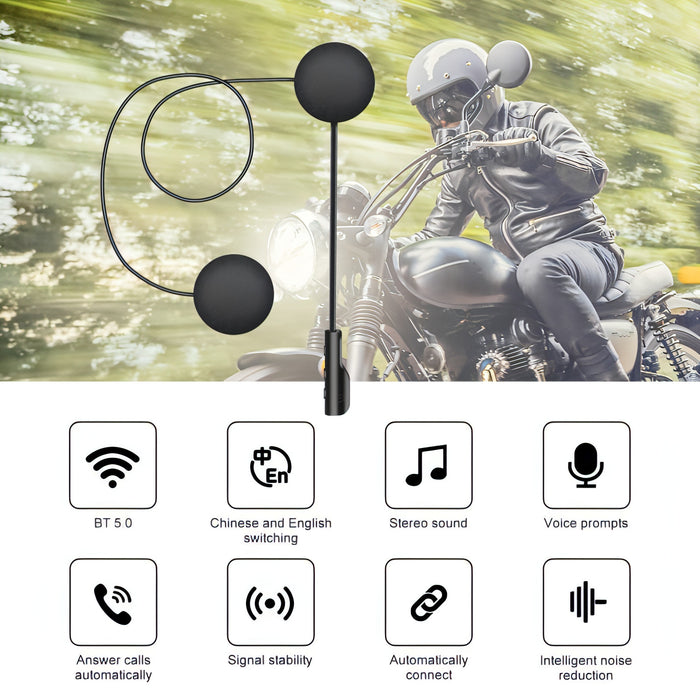 T4 Motorcycle Helmet Bluetooth Headsets BT 5.0 Stereo Automatically Connect to Support SIRI SJMUSICGROUP