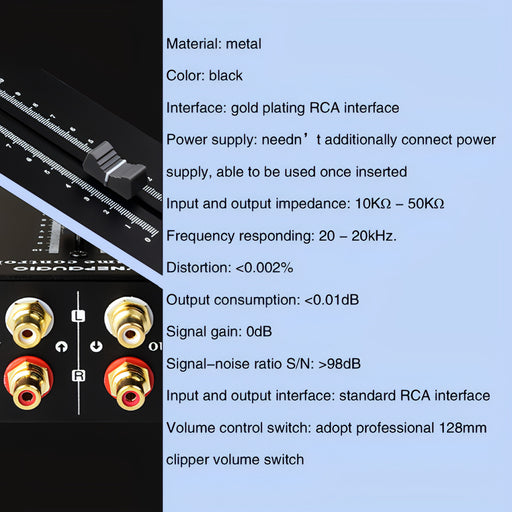 Passive Preamp Source Loudspeaker Box RCA No Power Volume Adjustment Controller SJMUSICGROUP