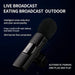 K9 Wireless Clip-on Auto-Sync Noise Cancelling Live Mini Microphone with 8-Pin Receiver SJMUSICGROUP