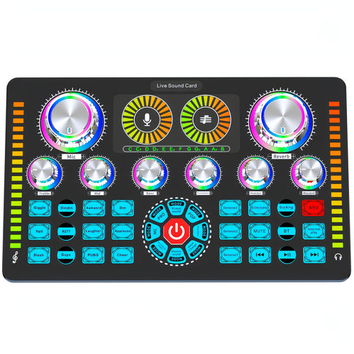 Q7 Live Streaming Sound Card Audio Mixer for Recording Live SJMUSICGROUP