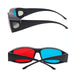 Red Blue 3D Glasses Anaglyph Framed 3D Vision Glasses for Game Stereo Movie Dimensional Glasses Plastic Glasses SJMUSICGROUP