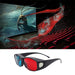 Red Blue 3D Glasses Anaglyph Framed 3D Vision Glasses for Game Stereo Movie Dimensional Glasses Plastic Glasses SJMUSICGROUP