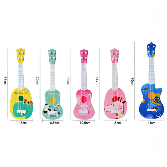 Small Simulation Musical Instrument Mini Four Strings Playable Ukulele Early Childhood Education Music Toy SJMUSICGROUP