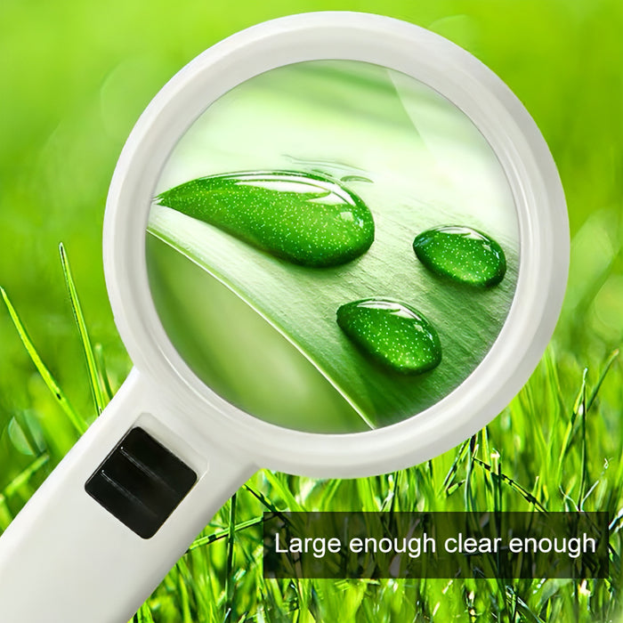 Handheld High-definition Lens with LED Light Reading and Maintenance Magnifying Glass for the Elderly SJMUSICGROUP