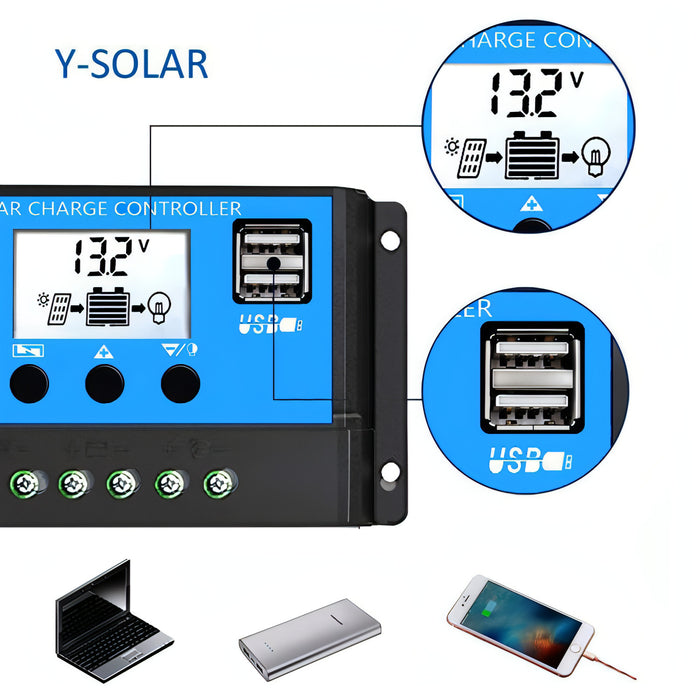 Street Lamp Smart Lighting Charging Solar Controller SJMUSICGROUP