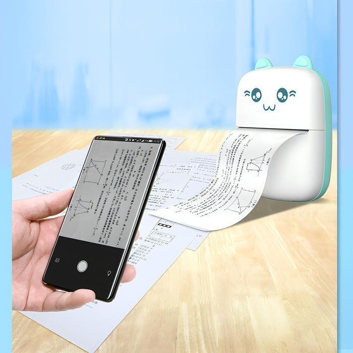 Portable Mini Thermal Printer Bluetooth Photo Printer Student Homework Mistakes Collections Printer SJMUSICGROUP