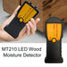 MT210 Wood Moisture Meter Wood Material Water Leak Detector Damp Tester Wood Test Tool SJMUSICGROUP