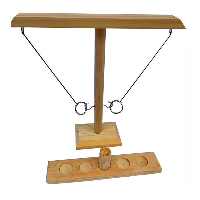 Wooden Ring Toss Game Bar Family Table Throwing Game SJMUSICGROUP