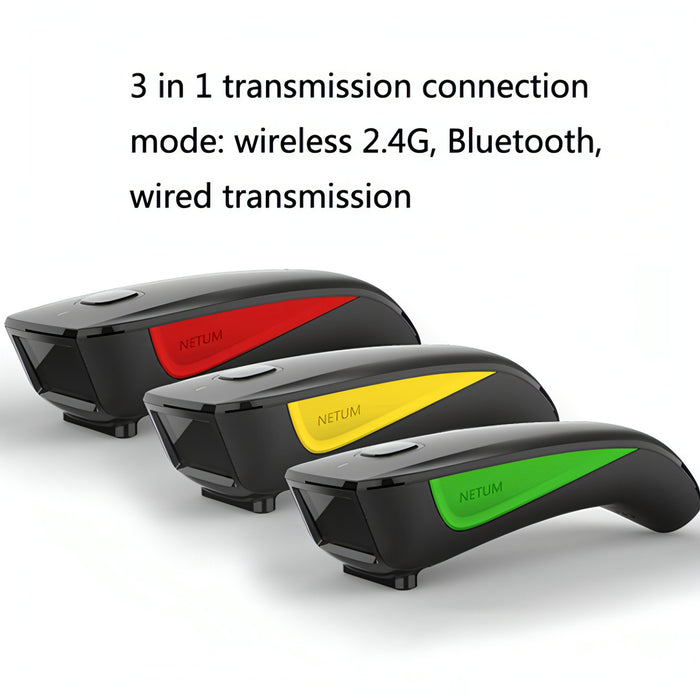 NETUM Wireless Bluetooth Scanner Portable Barcode Warehouse Express Barcode Scanner, Model: C990 Two-dimensional SJMUSICGROUP