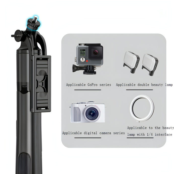 Wireless Bluetooth Selfie Stick Live Telescopic Bracket, Specification: SJMUSICGROUP