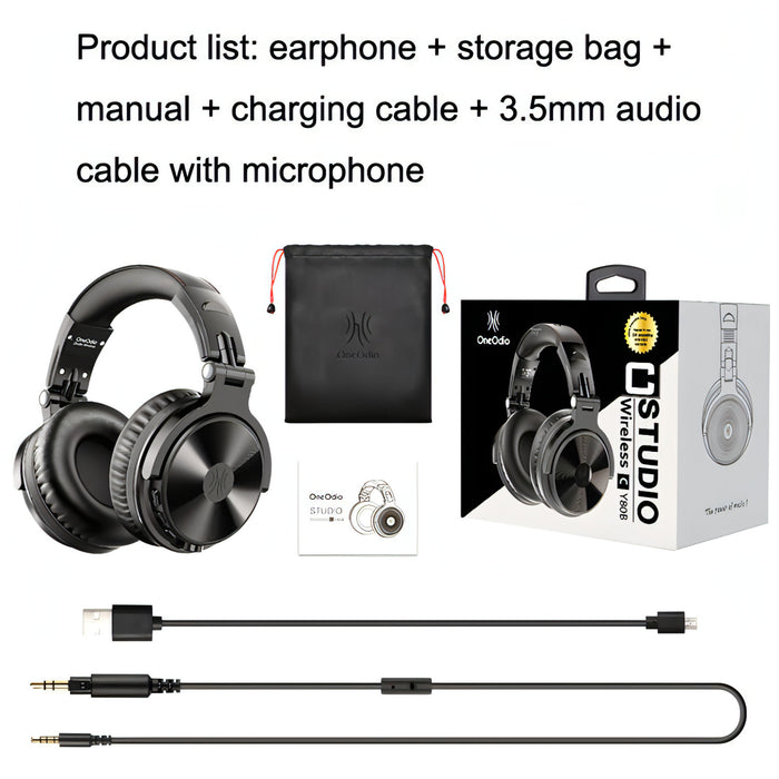 OneOdio PRO-C Bilateral Stereo Pluggable Over-Ear Wireless Bluetooth Monitor Headset SJMUSICGROUP