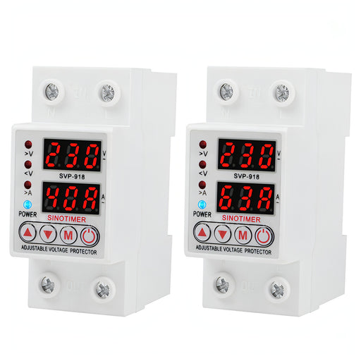 SINOTIMER SVP-918 Adjustable Self-resetting Intelligent Under-voltage Protector, Current: SJMUSICGROUP