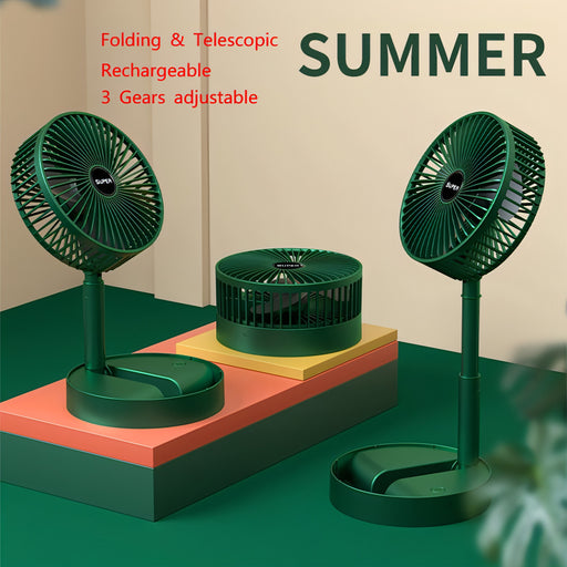 Portable Folding Fan  Retractable Floor Standing Fan,Style: SJMUSICGROUP