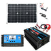 Solar Power System Inverter 30A Controller+18W 12V Solar Panel, Specification: SJMUSICGROUP