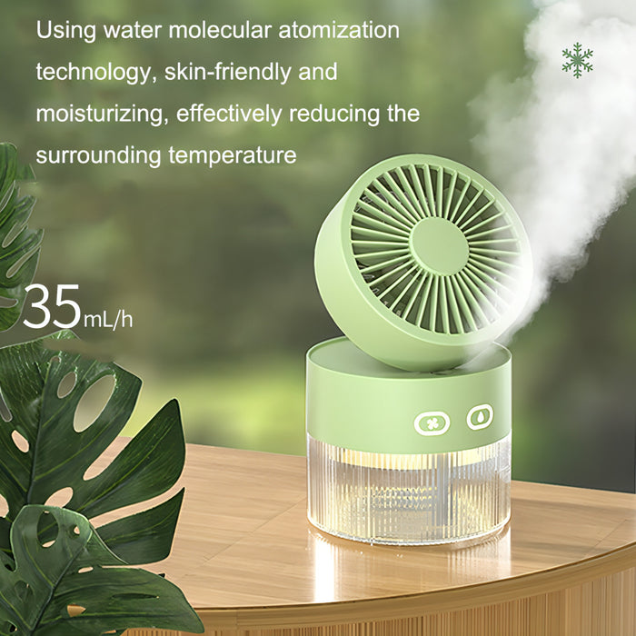 OM008 Desktop Foldable Spray Humidification Mini USB Water Cooling Fan SJMUSICGROUP