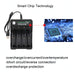 18650 4.2V Lithium Battery USB Independent 4 Slot Charger SJMUSICGROUP