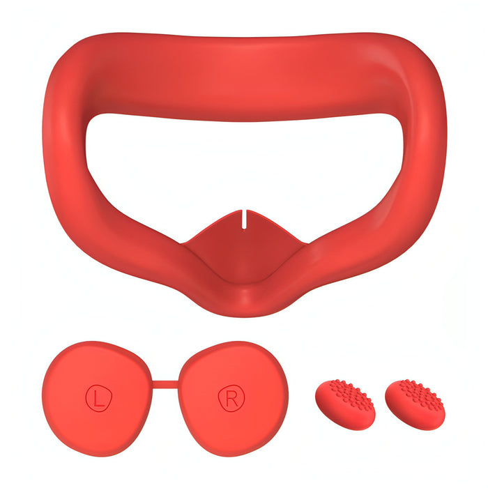 VR Silicone Eye Mask+Lens Protective Cover+Joystick Hat, For Meta Quest 2 SJMUSICGROUP